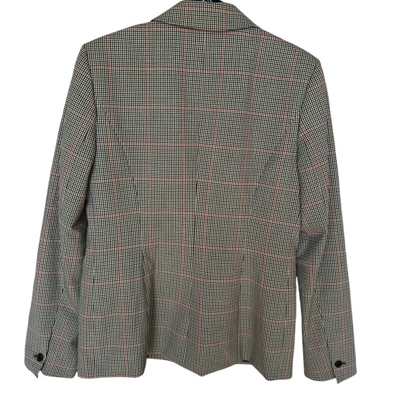 VTG Calvin Klein Blazer Jacket Women's Size 4 Plaid Tweed Brown Career Classic - Picture 3 of 15